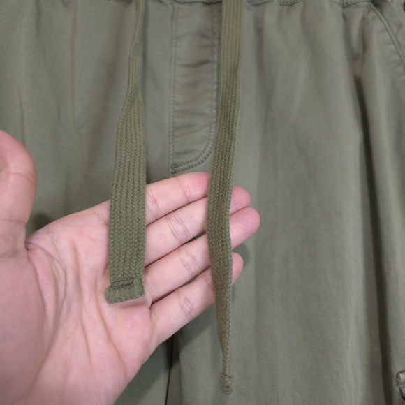 SANCTUARY Green Utility Standard Surplus Elastic Waist Cotton Cargo Pant Size XL - Picture 8 of 15